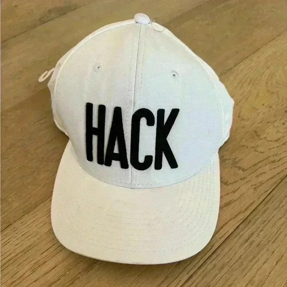 Cactus Hack HACK golf Hat White Black Adjustable - Picture 1 of 3